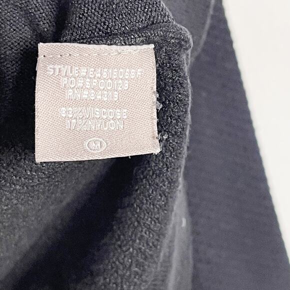 Evolution Womens Medium M Black Sweater Hoodie Knit Long Sleeve Casual Cozy - Picture 6 of 7